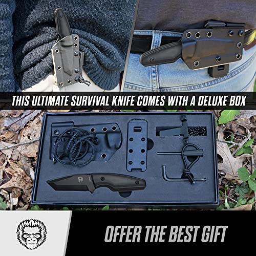 The Grey Tanto Neck Knife Giftset for Outdoors