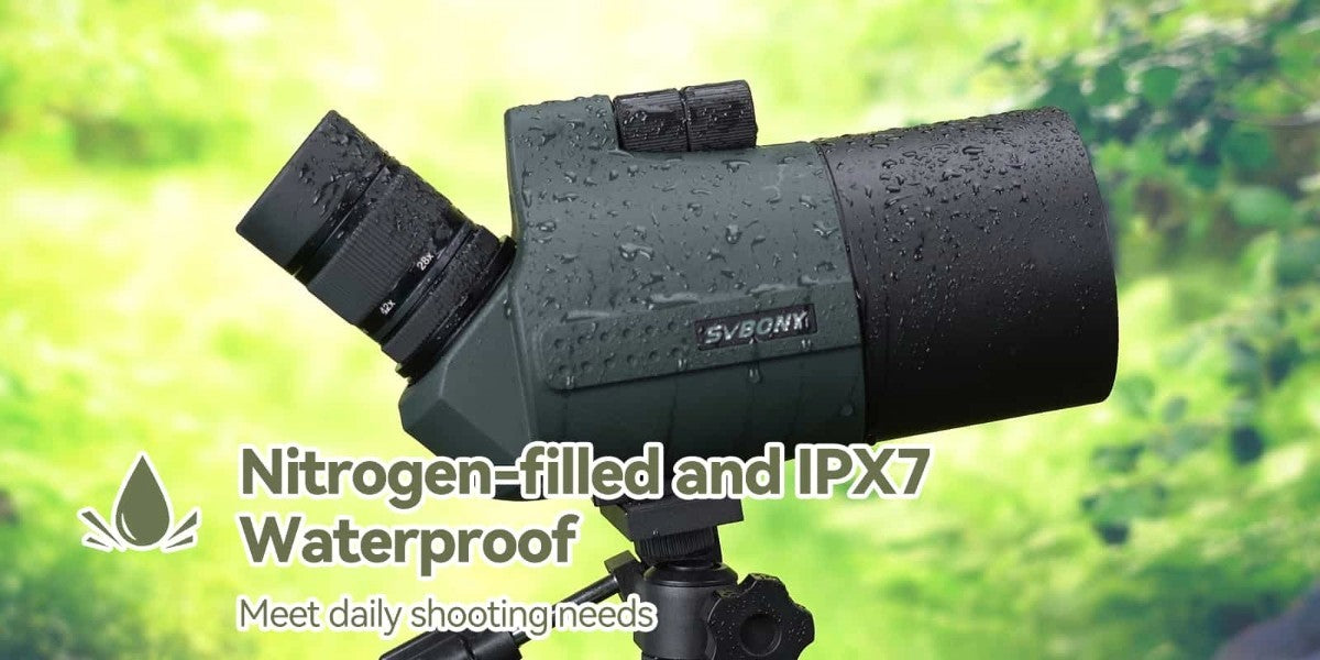 SVBony SV41 Pro Spotting Scope 28-84x80 Angled Zoom HD Optic w/ Tripod Mount