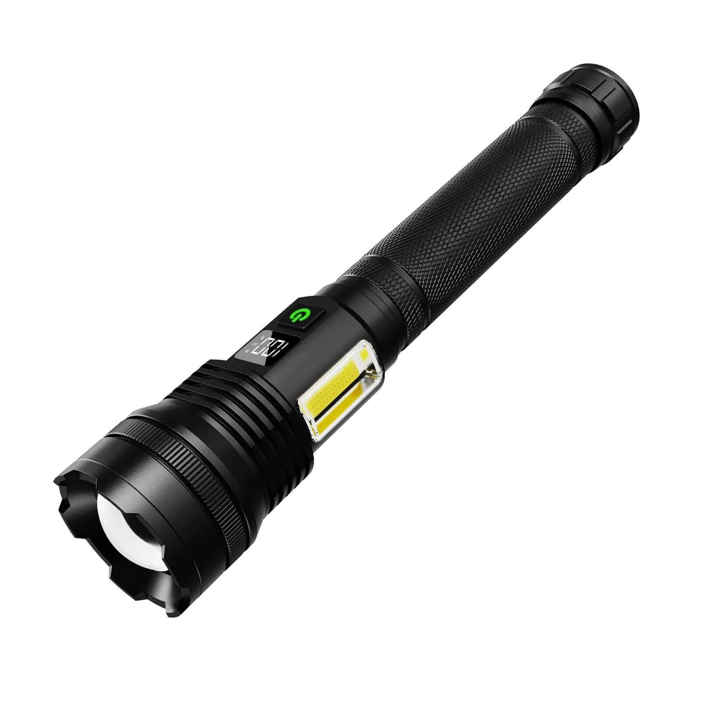 Muctac Charge Flashlight, 5000+ LMS, Zoomable, LED, USB, IP65, Aluminum Alloy