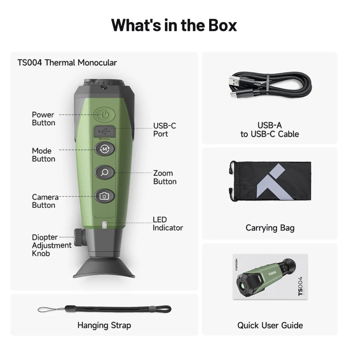 Olight TS004 Thermal Imager 256x192 Handheld Infrared Night Vision Scope