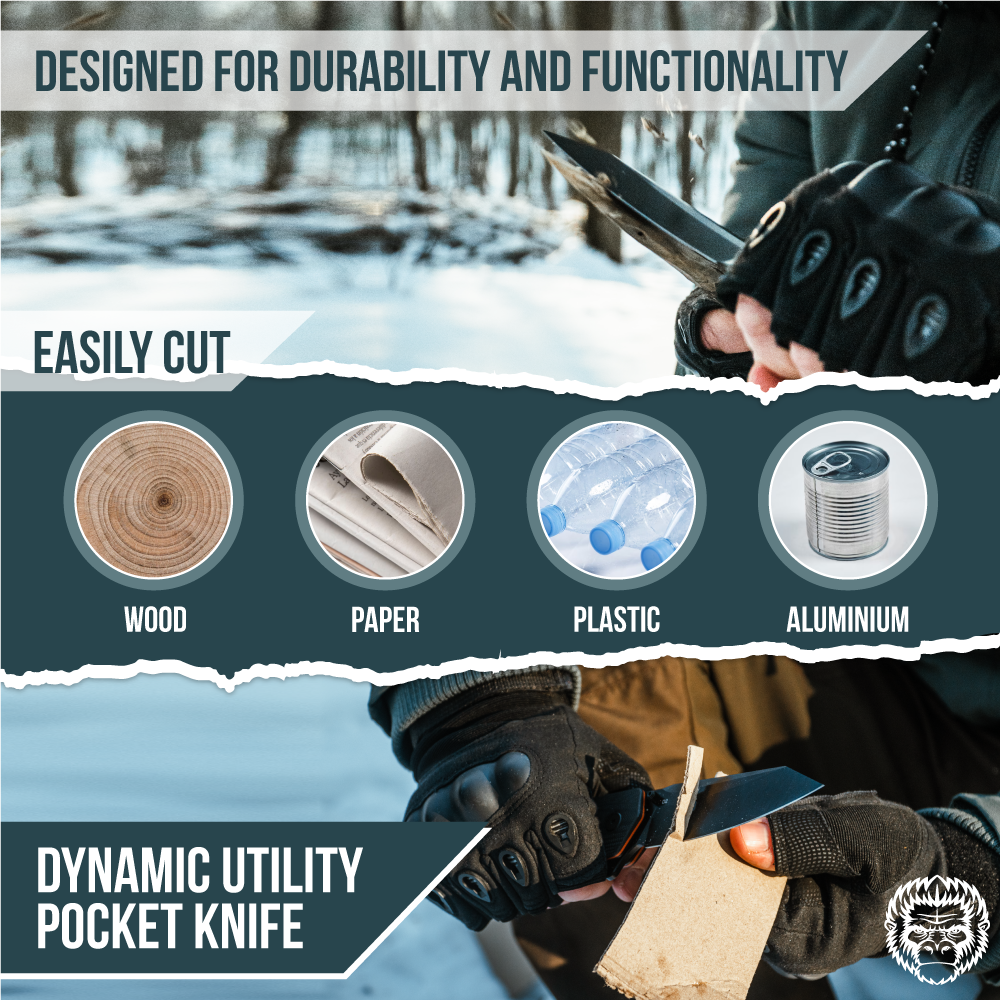 The Clip Point, Straight Back, Pioneer Folding Pocket Knife Giftset Combo (Silver and Green)